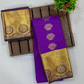 Alluring Violet Color Pure Kanchi Silk Gold Zari Work Saree Near Me