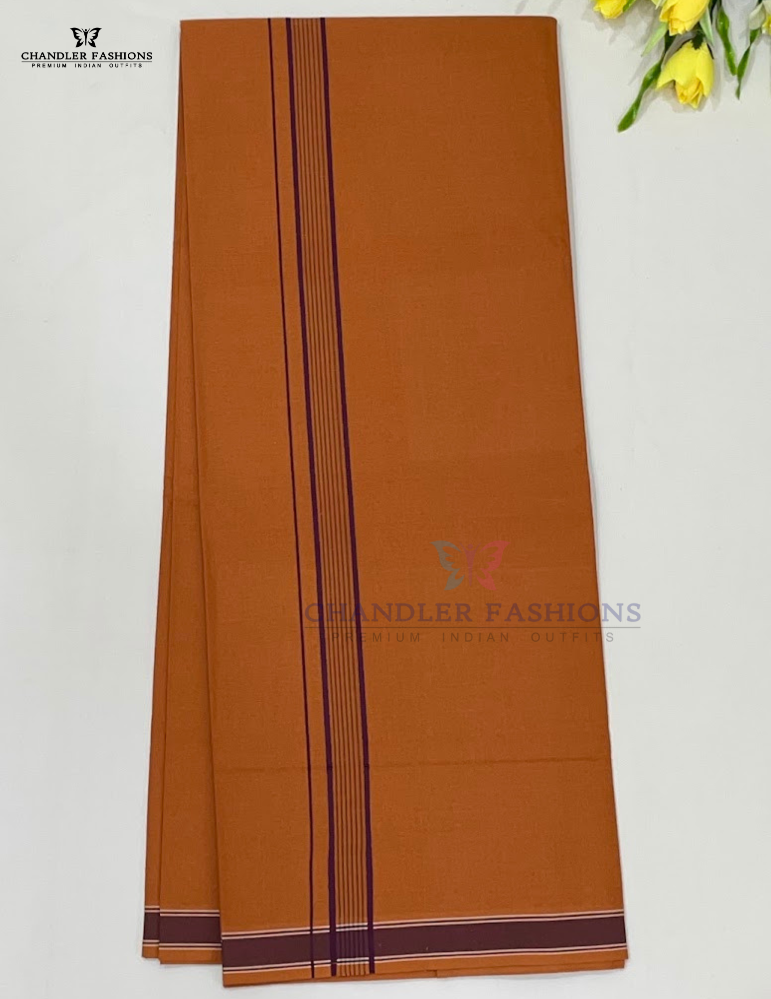 Kavi Color Cotton Dhoti Near Me