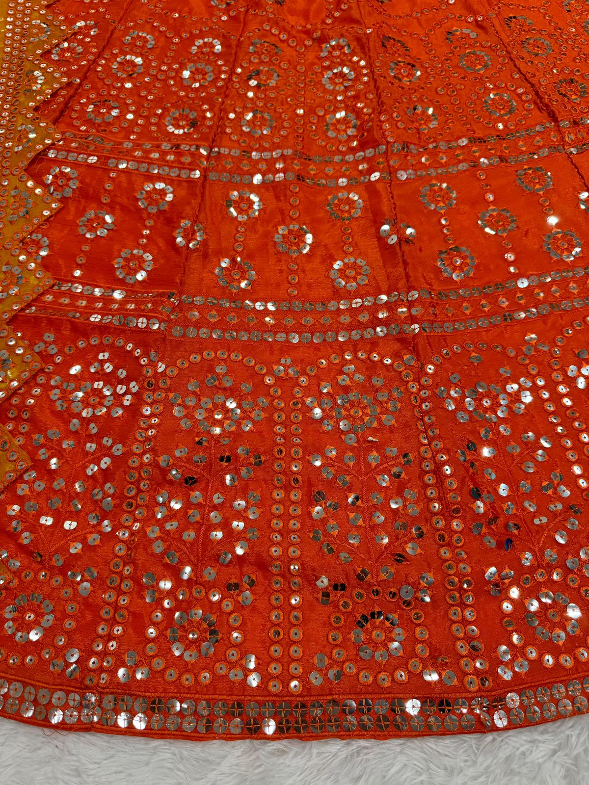 Orange Color Lehenga In Peoria