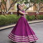 Purple Color Rayon With Gamthi And Mirror Work Chaniya Choli Near Me