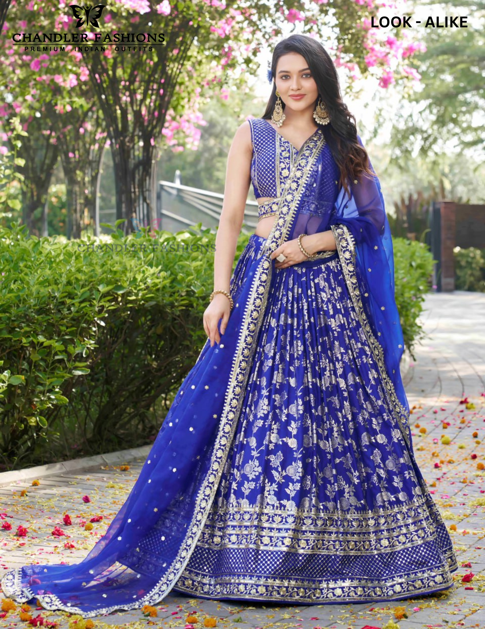 Blue Color Silk Jacquard With Sequins And Zari Embroidery Lehenga Choli In USA