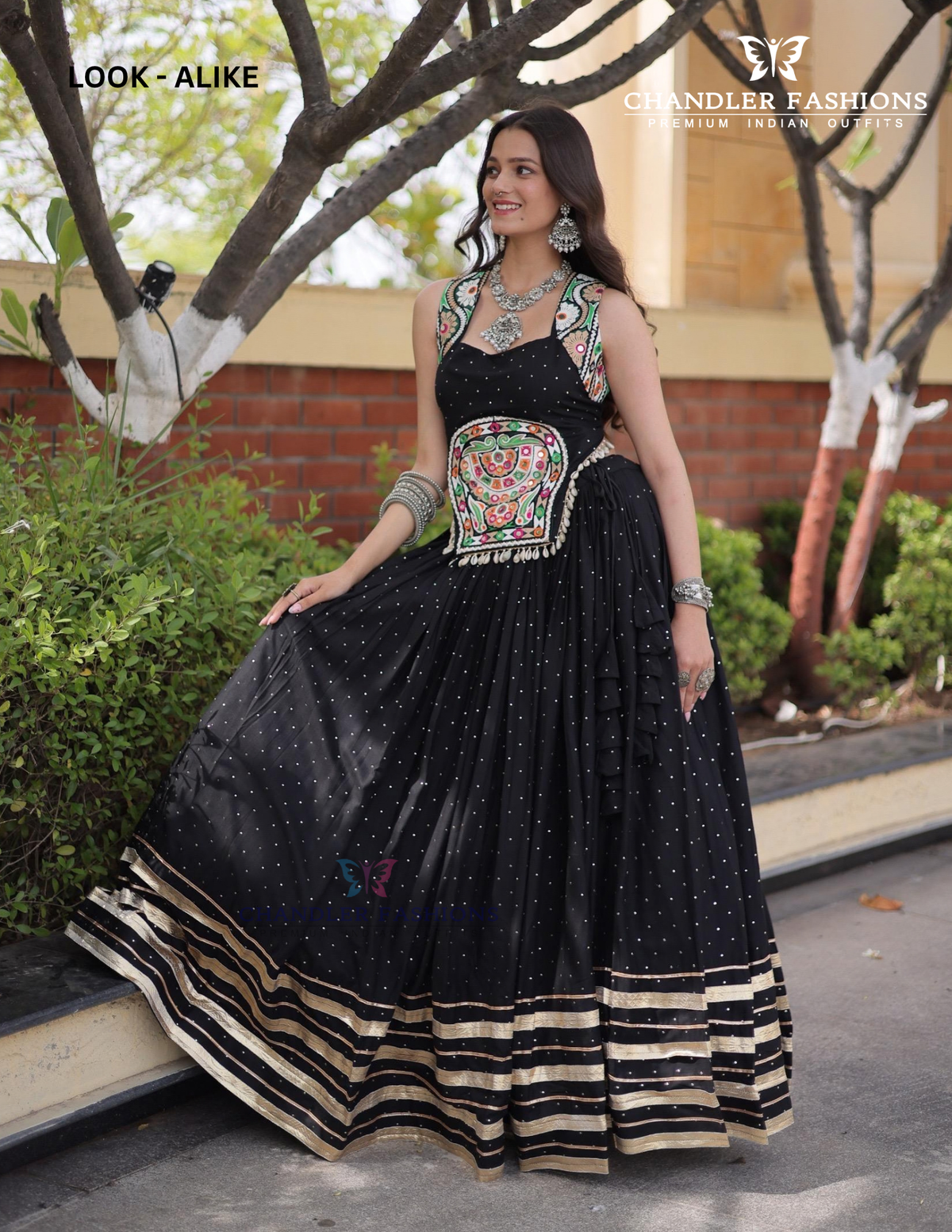 Black Color Rayon With Gamthi And Mirror Work Chaniya Choli For Women Near Me