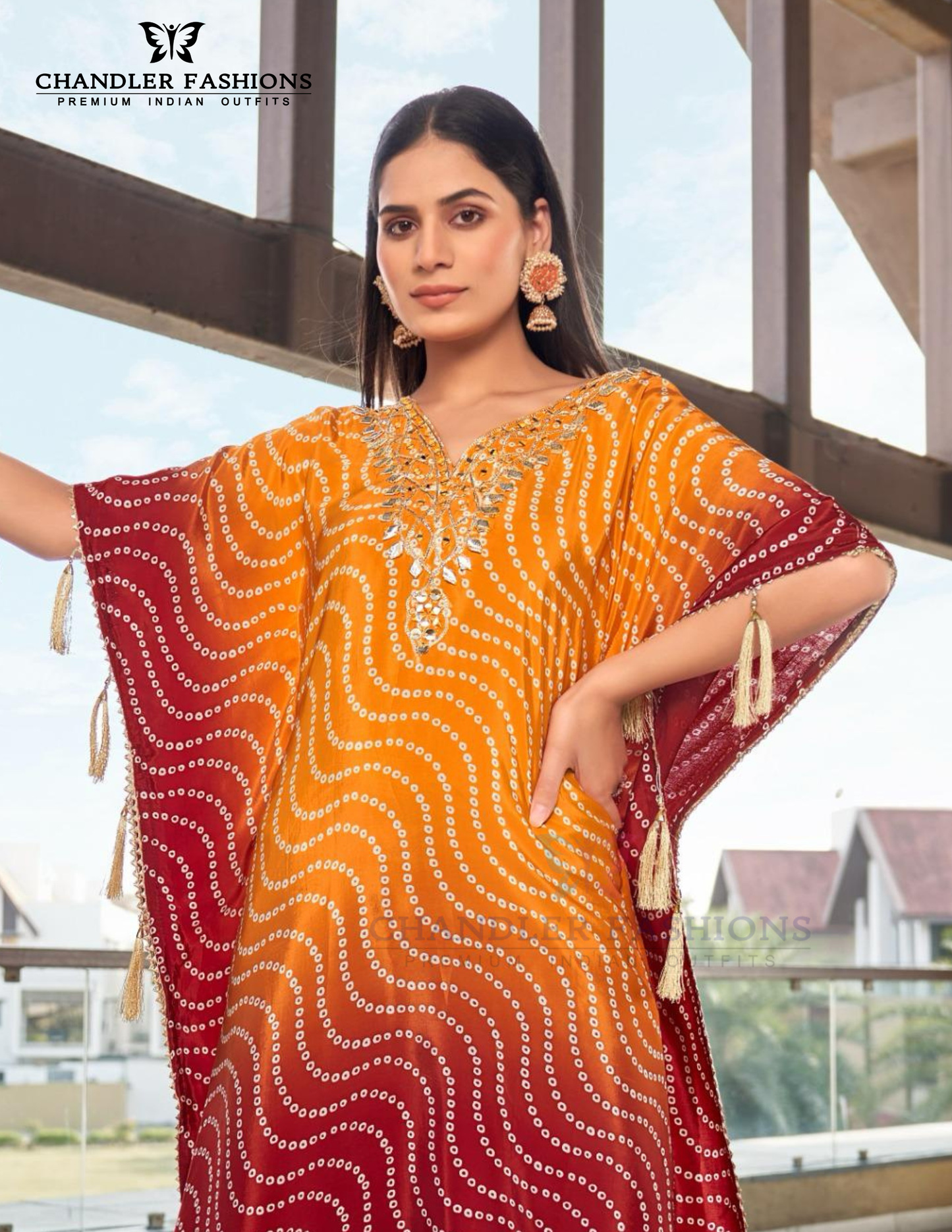  Red Color Crepe With Embroidery And Mirror Work Kaftan Suits Near Me