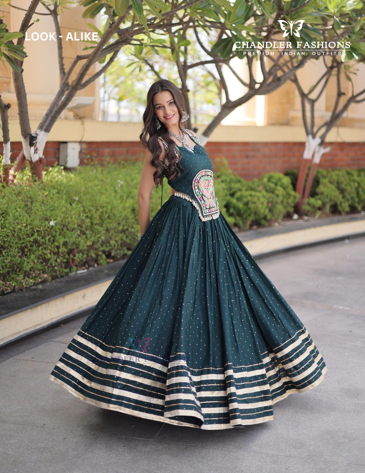 Green Color Rayon With Gamthi And Mirror Work Chaniya Choli In USA