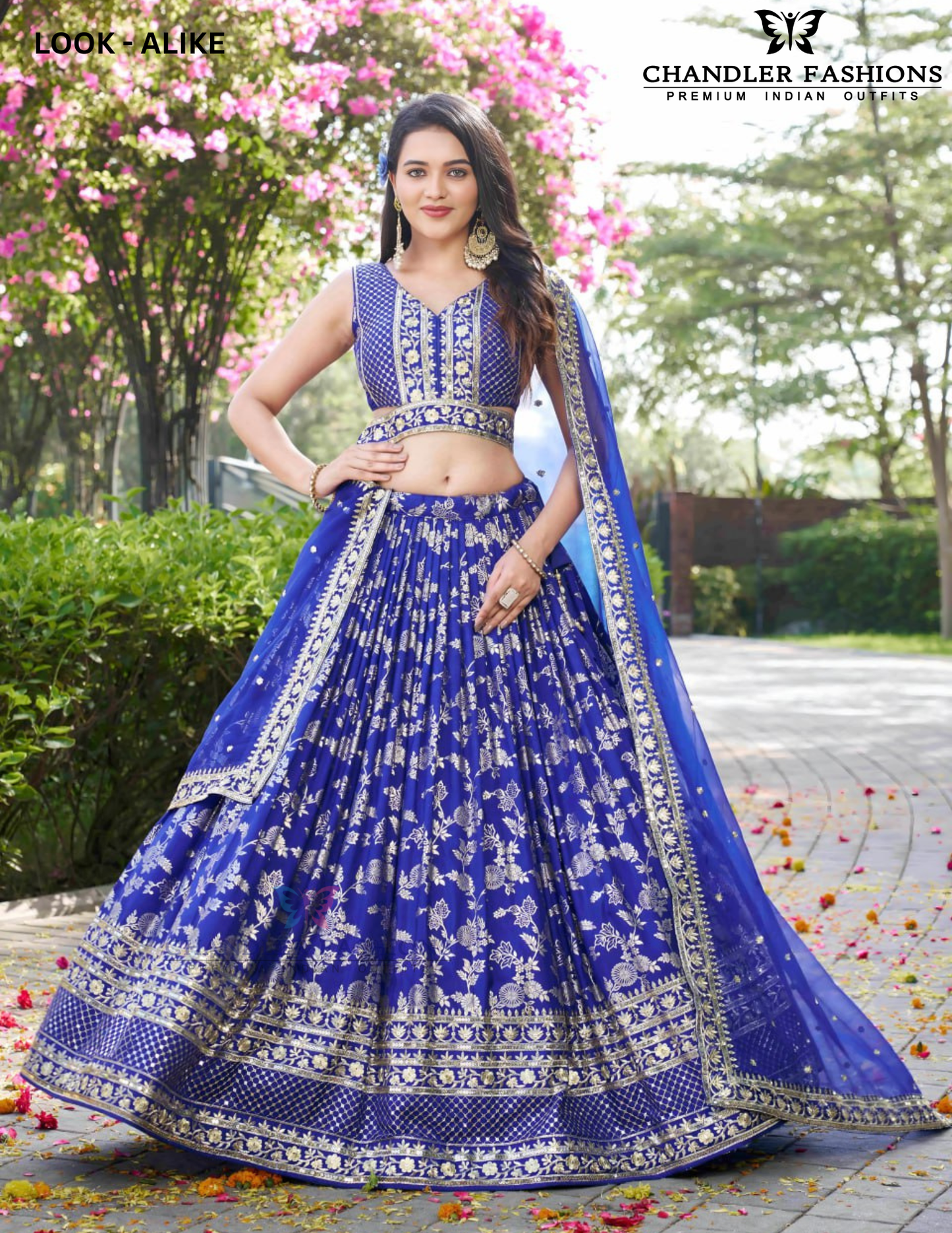 Wonderful Blue Color Silk Jacquard With Sequins And Zari Embroidery Lehenga Choli For Women