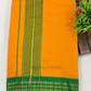 Mustard Orange Cotton Dhoti With Maroon And Green Color Border And Matching Angavastram Near Me