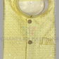 Attractive Yellow Color Heavy Banglori Silk With Embroidery Work Kurta And Pajama With Koti Jacket