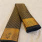 Gorgeous Black Silk Saree with Gold Jari Near Me