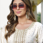 White Color Rayon With Embroidery And Sequins Work Salwar Suits Near Me