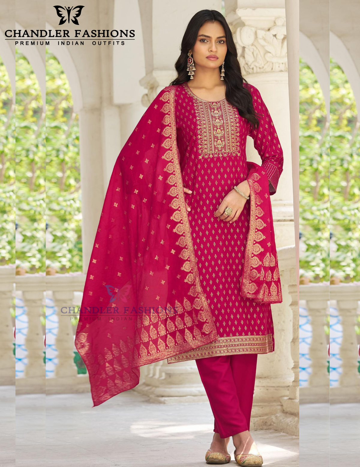 Alluring Pink Color Rayon With Digital Printed Work Salwar Suits For Women