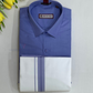 Attractive Lavender Colored Shirt And Dhoti Set For Men