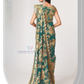 Teal Blue Color Organza With Sequins And Printed Work Saree In USA