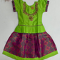 Attractive Light Green Color Art Silk Langa Set With Stone Work For Girls
