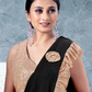 Black Color Ready To Wear One Minute Lycra Designer Saree Near Me