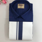 Beautiful Blue Colored Shirt And Dhoti Set For Men