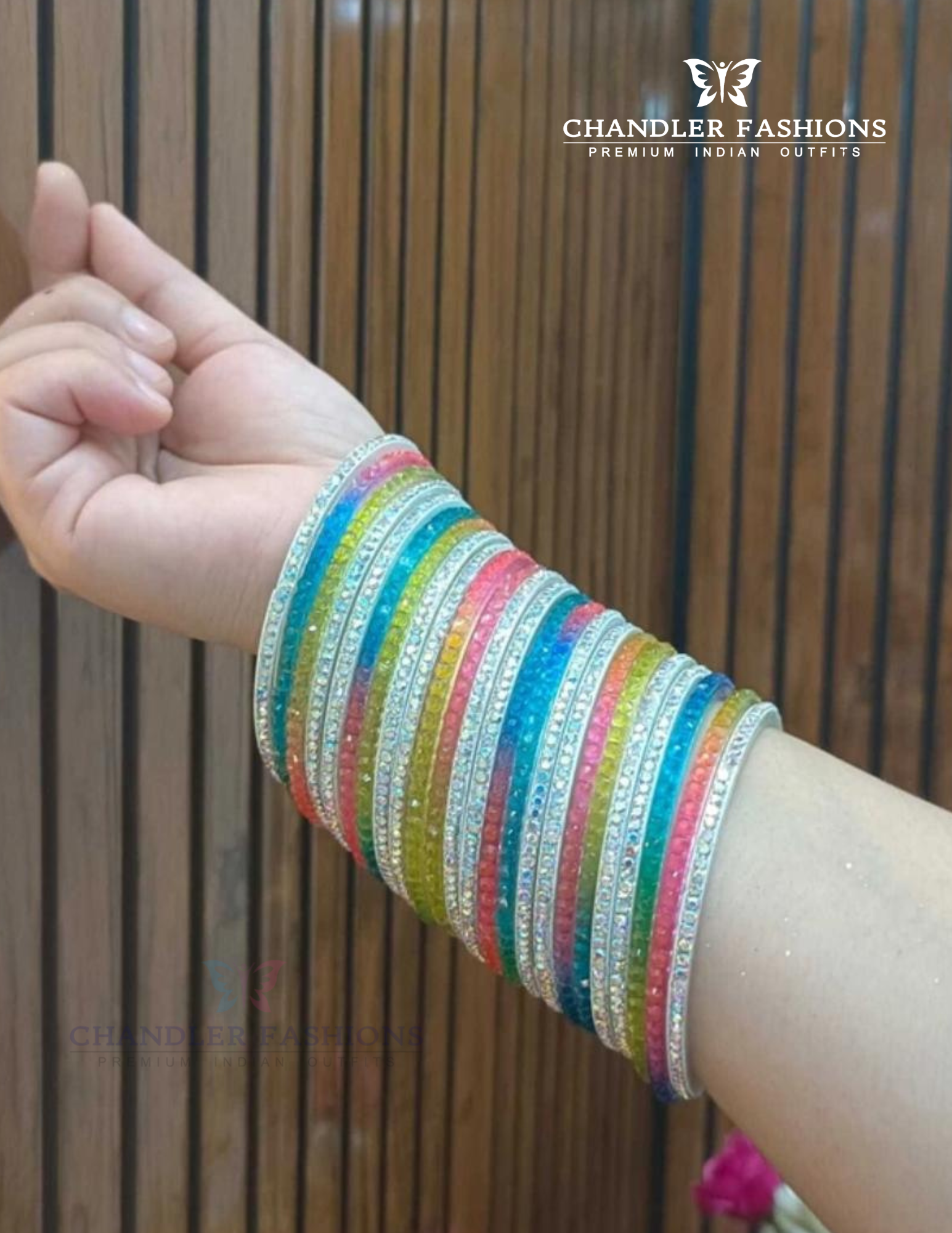 Elegant Multicolor American Diamond Bangles For Women