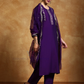 Purple Color Cotton Blend With Embroidery And Sequins Work Salwar Suits Near Me