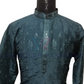 Attractive Teal Blue Color Embroidery Work Kurta With Pajama For Men