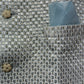 Light Blue Color Sequins Work With Silk Men's Jacket In USA