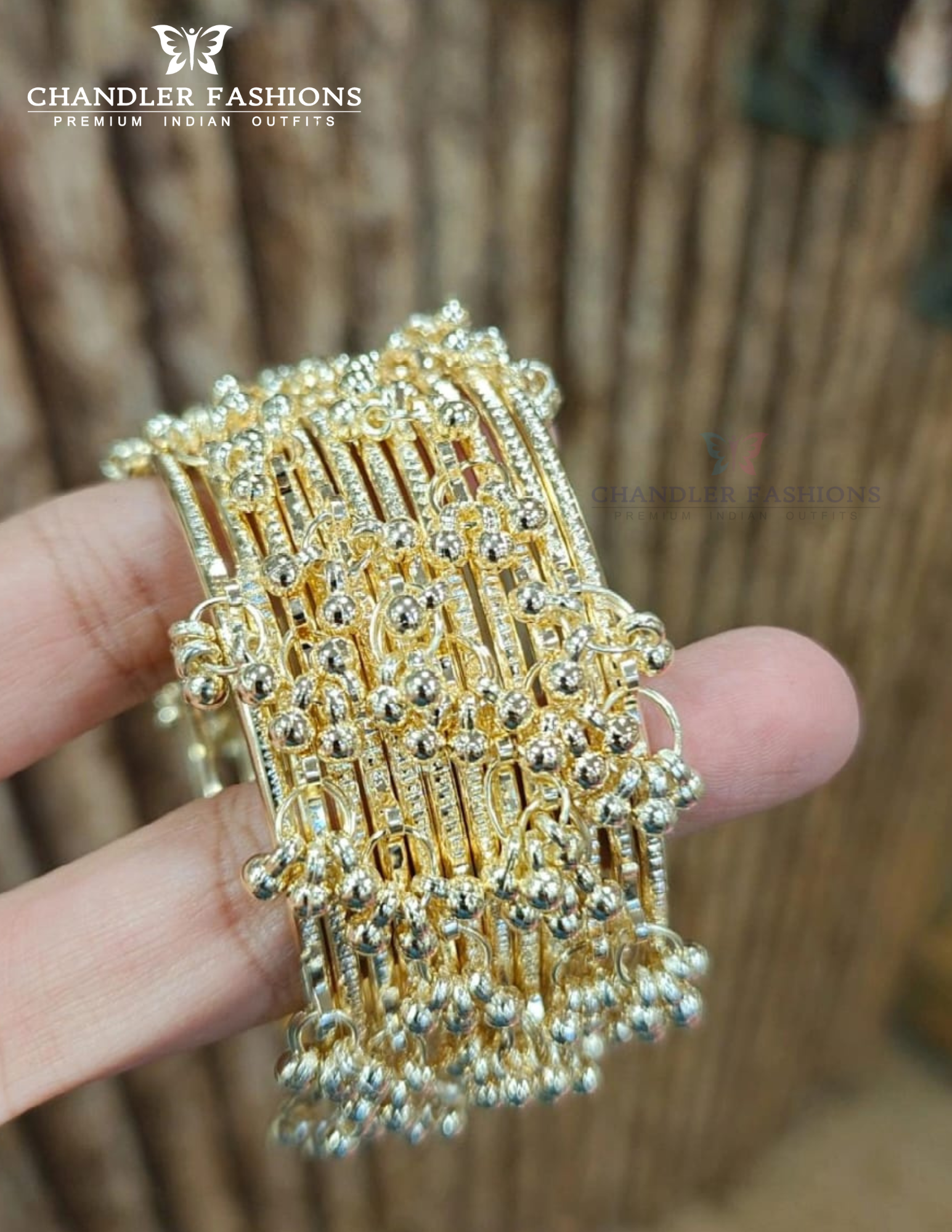 Fabulous Gold Color With Gold Plated Ghungroo Bangles For Women