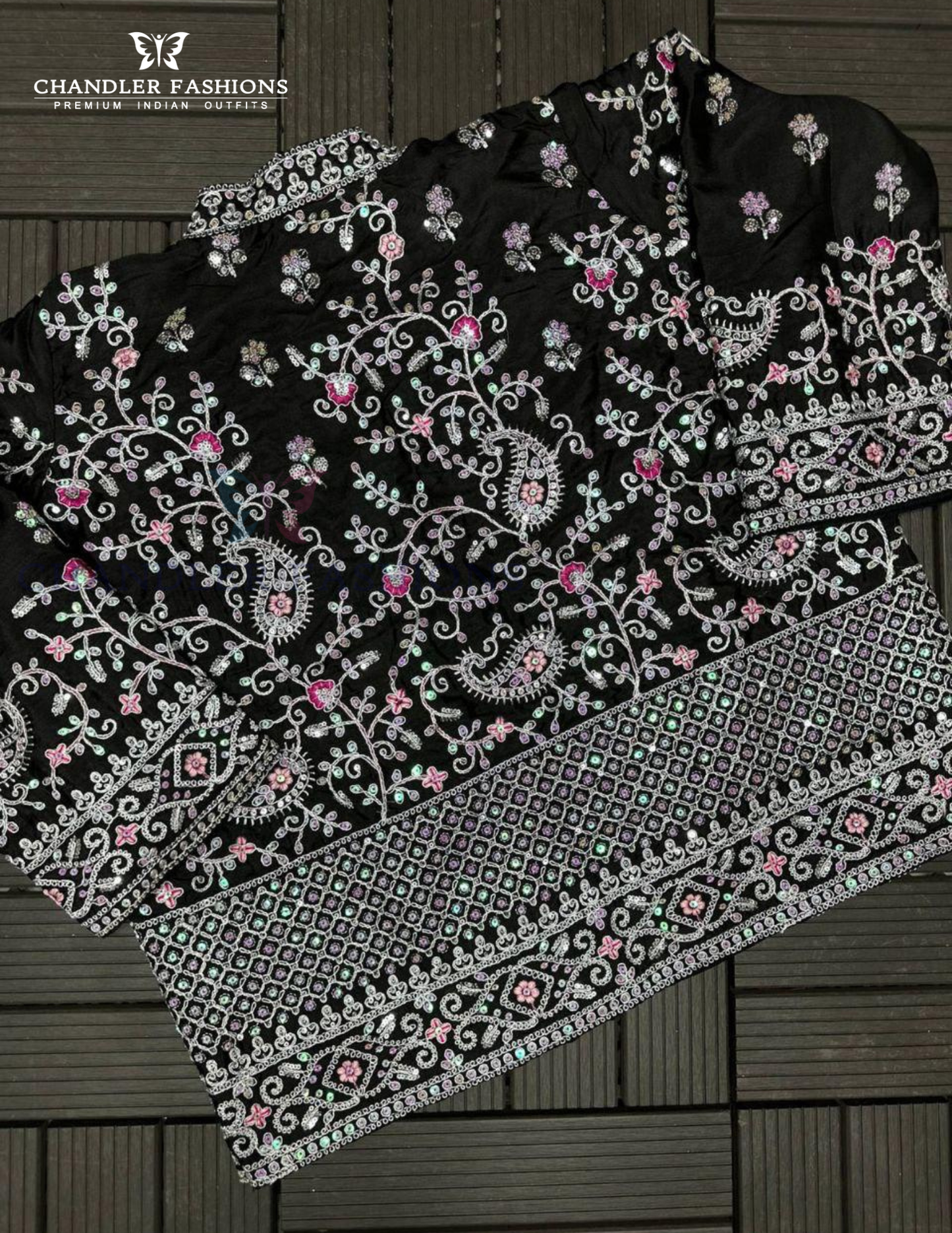 Black Color Sequins Work Ready To Wear Saree In Arizona