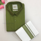 Graceful Green Colored Shirt And Dhoti Set For Men Near Me