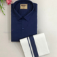 Beautiful Blue Colored Shirt And Dhoti Set For Men Near Me