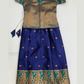 Pleasing Green Color With Zari Work Choli Set For Girls Near Me