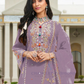 Lavender Color Heavy Cotton Salwar Suits With Embroidery And Sequins Work Near Me