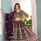 Purple Color Butterfly Net Lehenga In USA