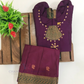 Beautiful Purple Color Art Silk Langa Set With Stone Work In USA