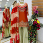 Orange Color Fendy Silk With Sequins Work Sharara Suit In Chandler