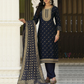 Magnificent Blue Color Rayon With Digital Printed Work Salwar Suits For Women