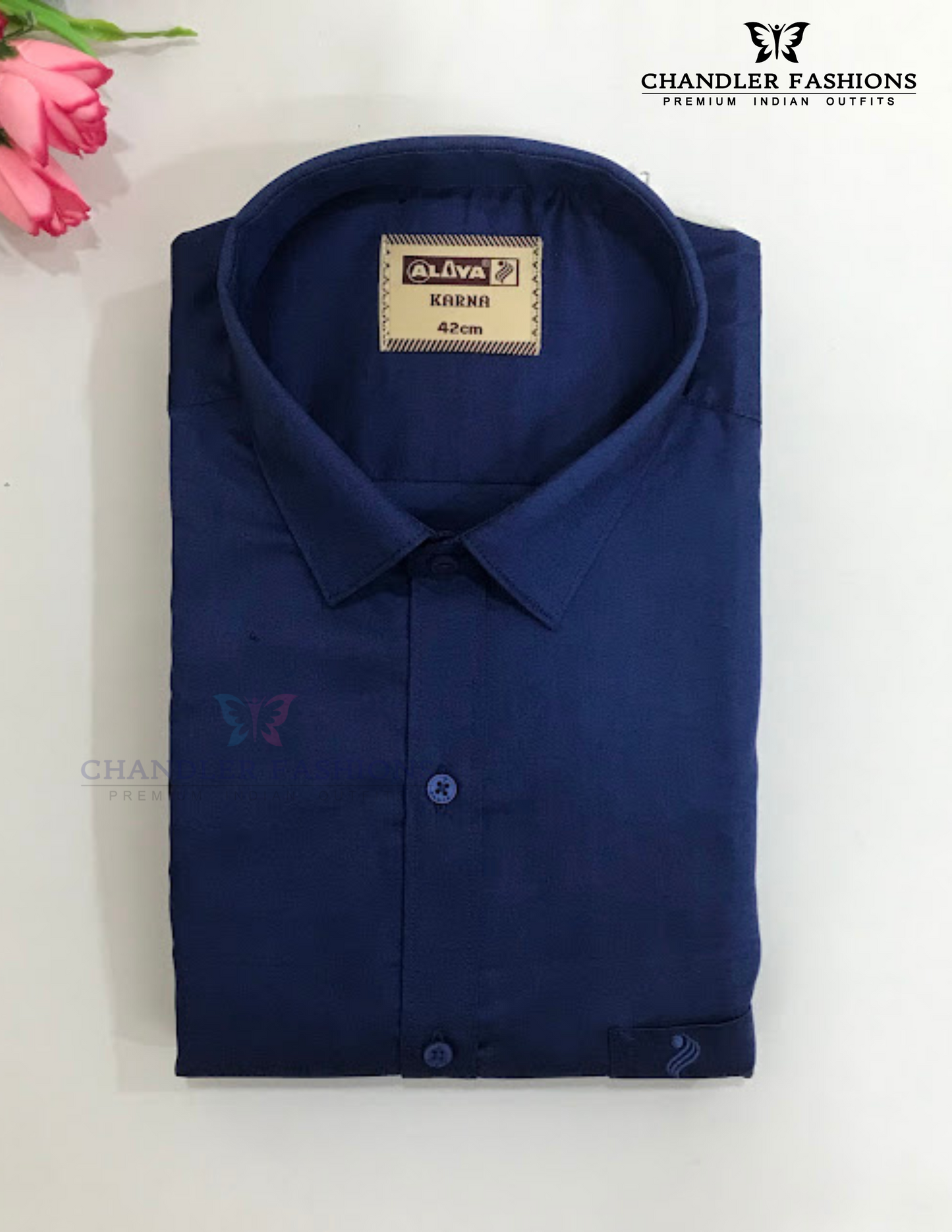 Beautiful Blue Colored Shirt And Dhoti Set In USA