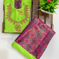 Attractive Light Green Color Art Silk Langa Set With Stone Work In USA