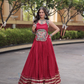Attractive Maroon Color Rayon With Gamthi And Mirror Work Chaniya Choli For Women