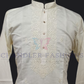 Beautiful Ivory Color Linning Work With Silk Kurta With Pajama Near Me