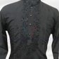 Attractive Black Color Silk Embroidery Kurta With Pajama Suits Near Me