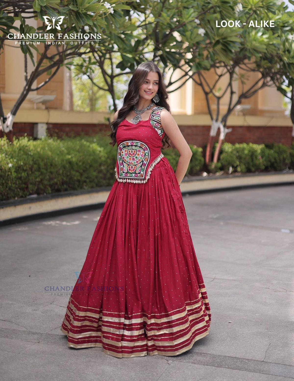 Rayon With Gamthi And Mirror Work Chaniya Choli In Chandler