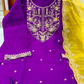 Purple Color Roman Silk Salwar Suits In Arizona