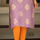 Stunning Purple Color Rayon Gold print Kurti In USA