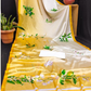 Yellow Color Printed Work Saree In Yuma