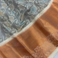 Alluring Orange And Grey Color Art Silk Langa Set With Stone Work 