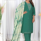 Wonderful Sea Green Color Viscose With Embroidery Work Salwar Suits