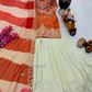 Fabulous Orange Color Fendy Silk Sharara Suit In Tempe