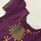 Beautiful Purple Color Art Silk Langa Set With Stone Work In Chandler