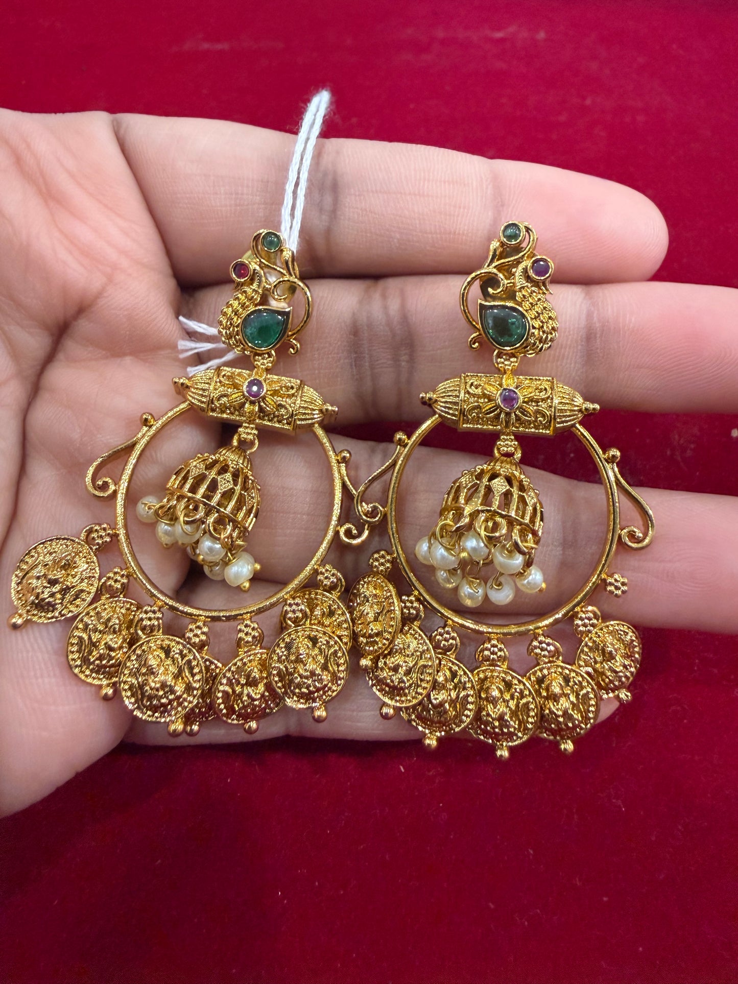 Beautiful Multicolored Gold Plated Earrings For Women