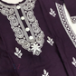 Purple Color Cotton Kurti Suits In Suncity