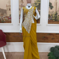 Yellow Color Georgette With Embroidery Work Saree In Tempe