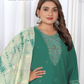 Sea Green Color Viscose With Embroidery Work Salwar Suits Near Me